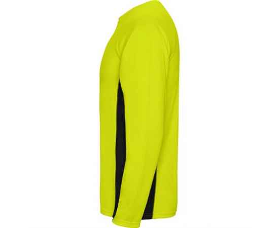 Спортивная футболка SHANGHAI L/S мужская, ФЛУОРЕСЦЕНТНЫЙ ЖЕЛТЫЙ/ЧЕРНЫЙ S, Цвет: Флуоресцентный желтый/Черный, изображение 3