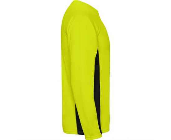 Спортивная футболка SHANGHAI L/S мужская, ФЛУОРЕСЦЕНТНЫЙ ЖЕЛТЫЙ/ЧЕРНЫЙ S, Цвет: Флуоресцентный желтый/Черный, изображение 4