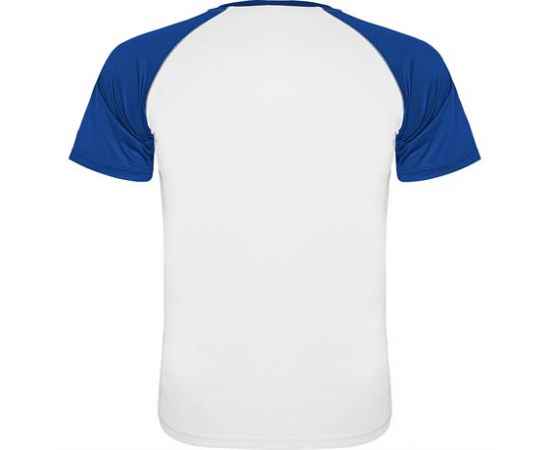 Спортивная футболка INDIANAPOLIS мужская, БЕЛЫЙ/КОРОЛЕВСКИЙ СИНИЙ S, Цвет: Белый/Королевский синий, изображение 2