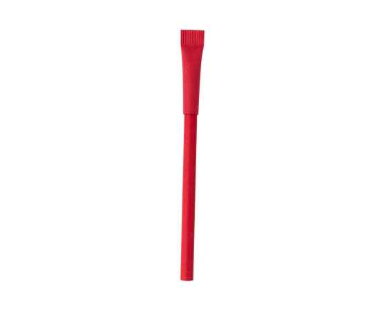Ручка картонная Greta с колпачком, красная, Цвет: красный, изображение 2