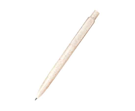 Ручка из биоразлагаемой пшеничной соломы Melanie, белая, Цвет: белый, изображение 2