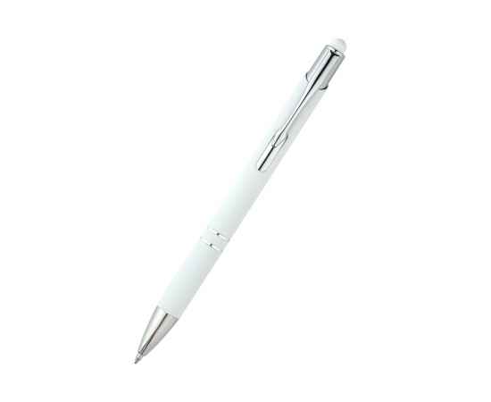 Ручка металлическая Ingrid софт-тач, белая, Цвет: белый, Размер: 14,4 x 1 x 1,3 см, изображение 2