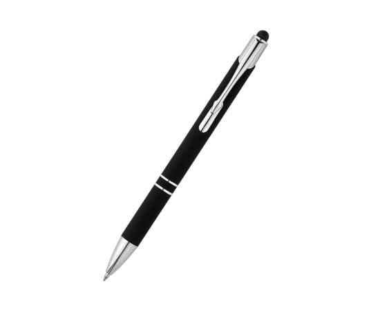 Ручка металлическая Ingrid софт-тач, черная, Цвет: черный, Размер: 14,4 x 1 x 1,3 см, изображение 2