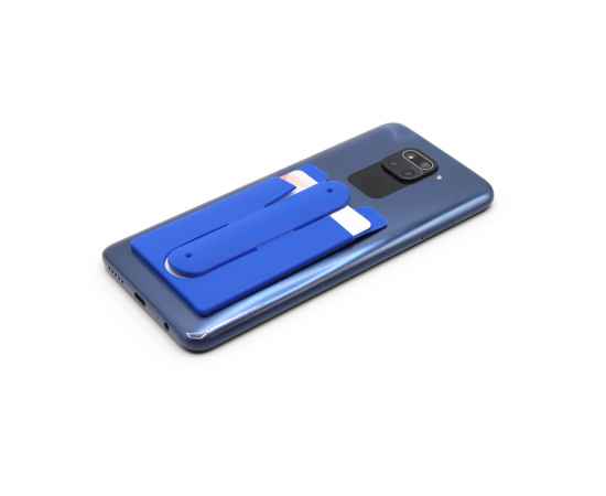 Держатель карт на телефоне Skat, синий, Цвет: синий, изображение 4