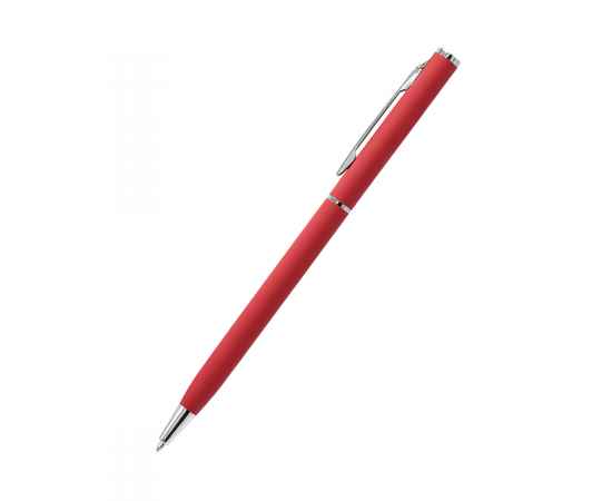 Ручка металлическая Tinny Soft софт-тач, красная, Цвет: красный, изображение 3