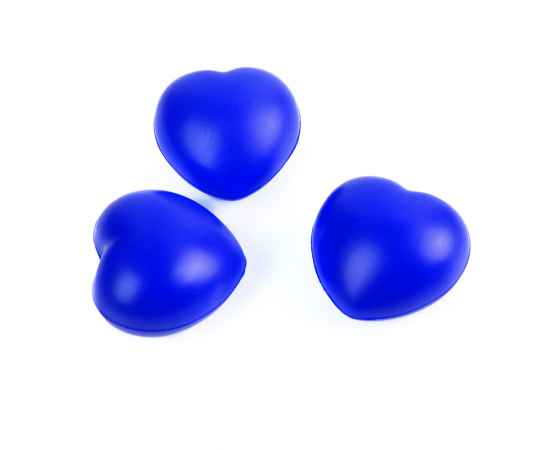 Антистресс Сердце, синий, Цвет: синий, изображение 3
