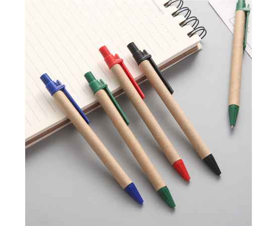 Шариковая ручка Natural Bio, зеленая, Цвет: зеленый, изображение 2