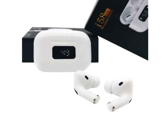 Наушники беспроводные Bluetooth Mobby i58, белые, изображение 2