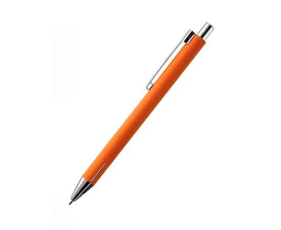 Ручка металлическая Elegant Soft софт-тач, оранжевая, Цвет: оранжевый, изображение 3
