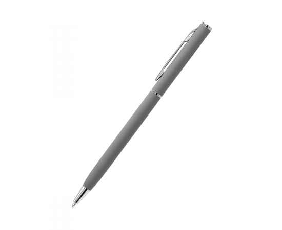 Ручка металлическая Tinny Soft софт-тач, серая, Цвет: серый, изображение 3