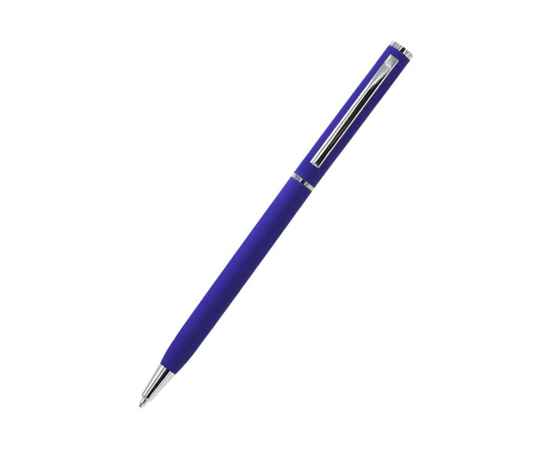 Ручка металлическая Tinny Soft софт-тач, синяя, Цвет: синий, изображение 2
