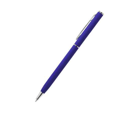 Ручка металлическая Tinny Soft софт-тач, синяя, Цвет: синий, изображение 3