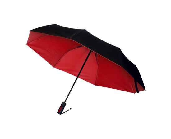 Автоматический противоштормовой складной зонт Sherp, красный, Цвет: красный, изображение 3