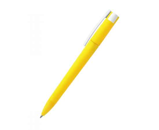 Ручка пластиковая T-pen софт-тач, желтая, Цвет: желтый, изображение 2