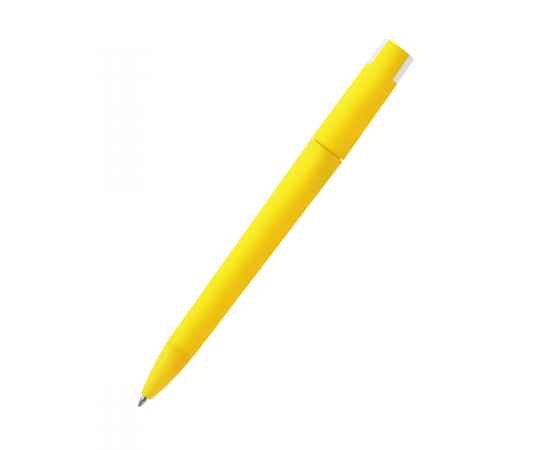 Ручка пластиковая T-pen софт-тач, желтая, Цвет: желтый, изображение 4