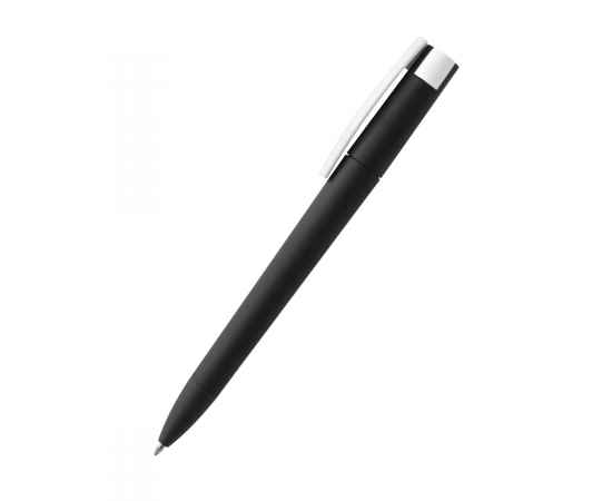 Ручка пластиковая T-pen софт-тач, черная, Цвет: черный, изображение 2