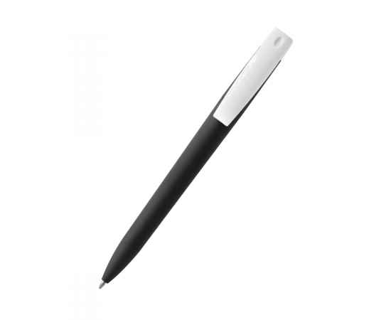 Ручка пластиковая T-pen софт-тач, черная, Цвет: черный, изображение 3