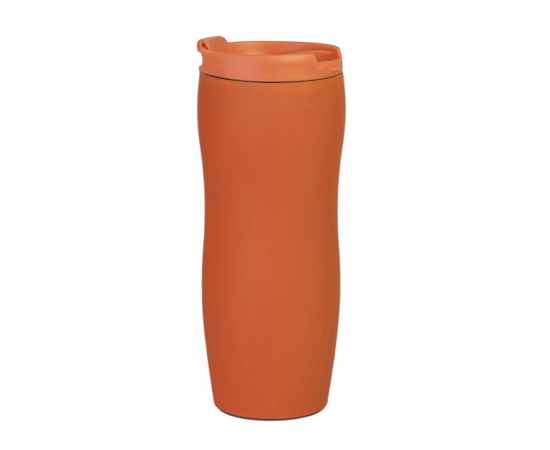 Термокружка с двойной стенкой Softoccino,  оранжевая, изображение 2