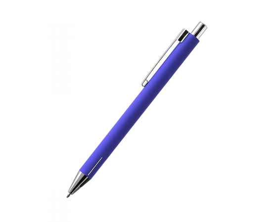 Ручка металлическая Elegant Soft софт-тач, синяя, Цвет: синий, изображение 3