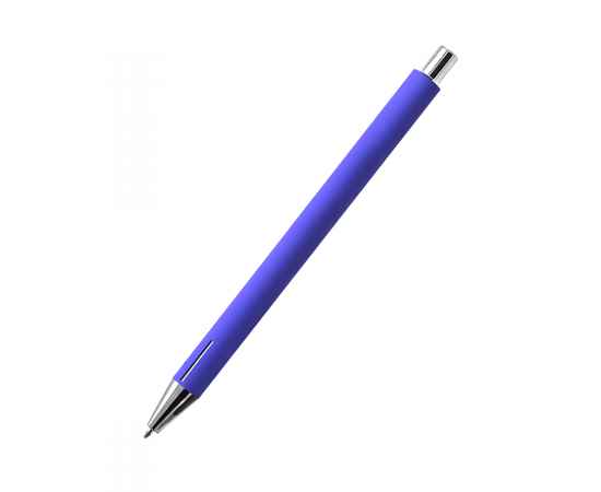Ручка металлическая Elegant Soft софт-тач, синяя, Цвет: синий, изображение 4