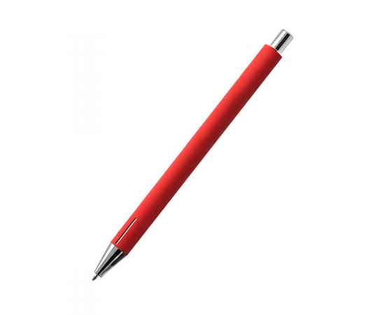 Ручка металлическая Elegant Soft софт-тач, красная, Цвет: красный, изображение 4
