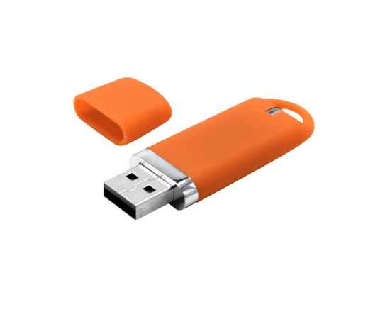 Флешка “Shape” с покрытием Софт Тач 16 GB, оранжевая, Цвет: оранжевый, изображение 2