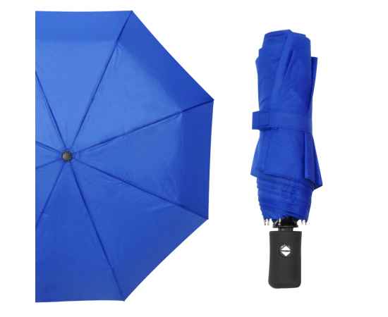 Автоматический противоштормовой зонт Vortex, синий, Цвет: синий, изображение 3