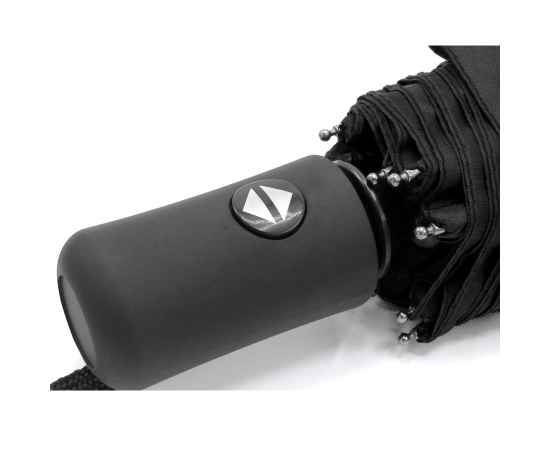 Автоматический противоштормовой зонт Vortex, черный, Цвет: черный, изображение 4
