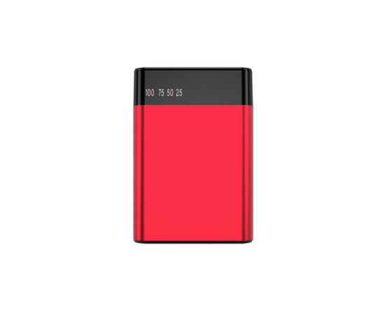 Внешний аккумулятор Apria, 10000 mAh, красный, Цвет: красный, изображение 2