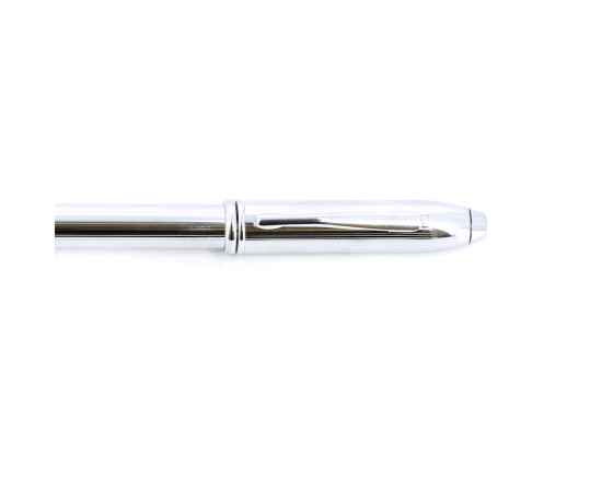 Перьевая ручка Cross Townsend. Цвет - серебристый., изображение 3