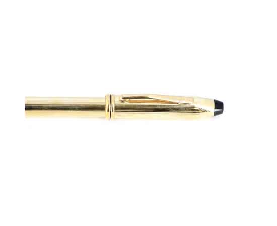 Перьевая ручка Cross Townsend. Цвет - золотистый., изображение 2