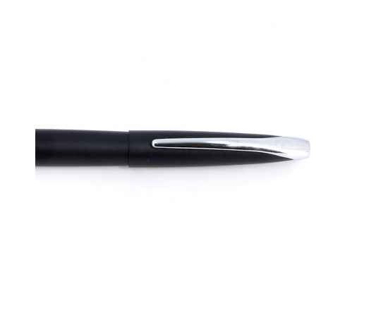 Перьевая ручка Cross ATX. Цвет - матовый черный/серебро. Перо - сталь, среднее, изображение 3