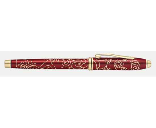 Ручка-роллер Cross Townsend Year of the Pig, цвет - красный, золотистый, изображение 2