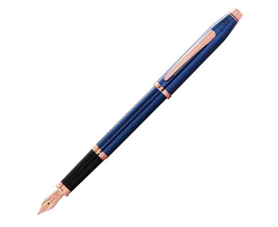Перьевая ручка Cross Century II Translucent Cobalt Blue Lacquer, перо F, изображение 2