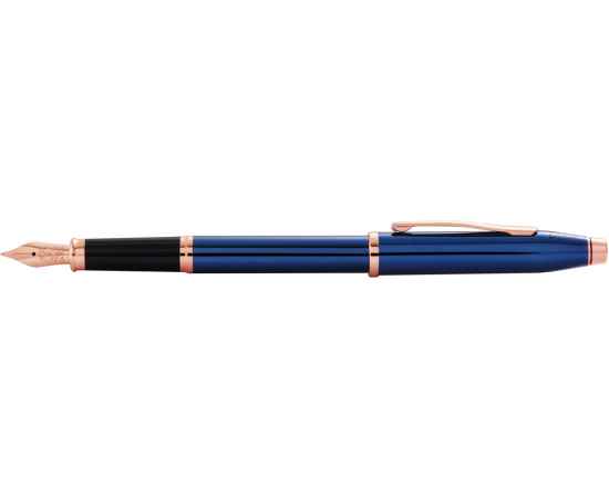 Перьевая ручка Cross Century II Translucent Cobalt Blue Lacquer, перо М, изображение 4