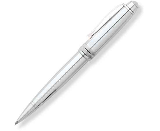 Шариковая ручка Cross Bailey. Цвет - серебристый., изображение 2