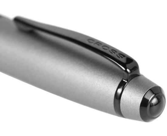 Шариковая ручка Cross Bailey Matte Grey Lacquer. Цвет - серый., изображение 5