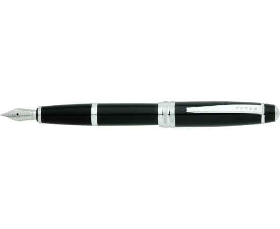 Перьевая ручка Cross Bailey. Цвет - глянцевый черный., изображение 2