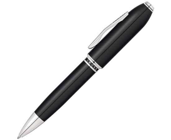 Шариковая ручка Cross Peerless 125. Цвет - черный/платина, изображение 2