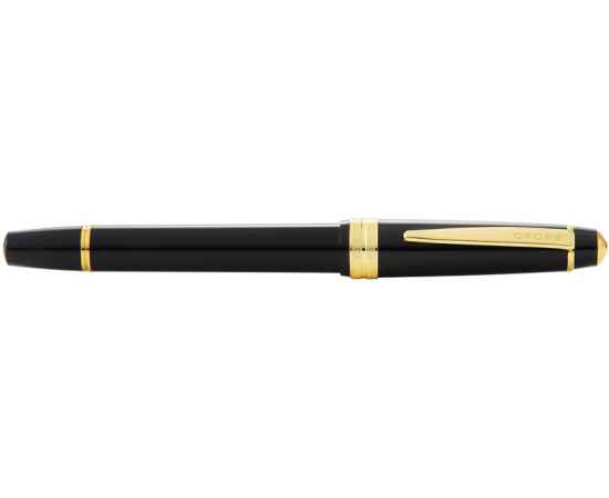 Перьевая ручка Cross Bailey Light Polished Black Resin and Gold Tone, перо F, изображение 3
