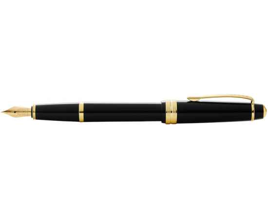 Перьевая ручка Cross Bailey Light Polished Black Resin and Gold Tone, перо F, изображение 4