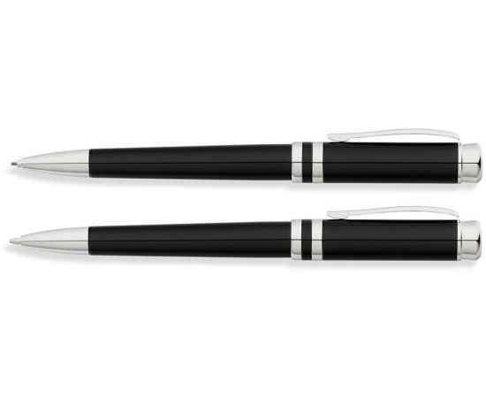 Набор FranklinCovey Freemont: шариковая ручка и карандаш 0.9мм. Цвет - черный., изображение 2