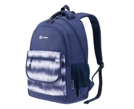Рюкзак TORBER CLASS X, темно-синий с орнаментом, полиэстер 900D, 45 x 30 x 18 см, изображение 2