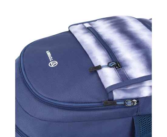 Рюкзак TORBER CLASS X, темно-синий с орнаментом, полиэстер 900D, 45 x 30 x 18 см, изображение 8
