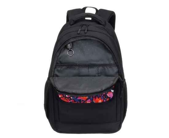 Рюкзак TORBER CLASS X, чёрный с орнаментом, 45 x 30 x 18 см + Мешок для сменной обуви в подарок!, изображение 8
