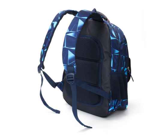 Рюкзак TORBER CLASS X, темно-синий с орнаментом, полиэстер, 45 x 30 x 18 см, изображение 3