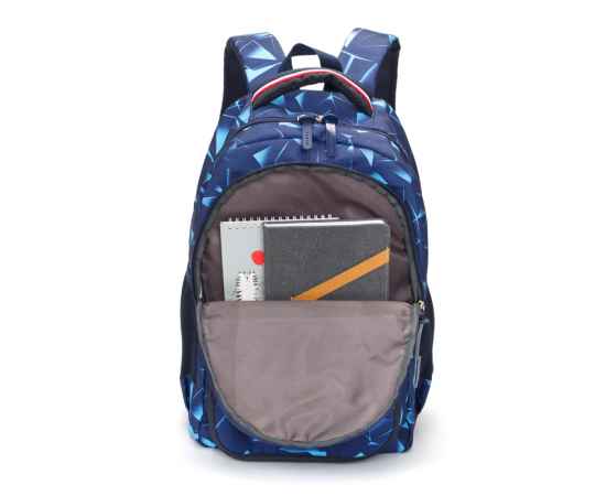 Рюкзак TORBER CLASS X, темно-синий с орнаментом, полиэстер, 45 x 30 x 18 см, изображение 5