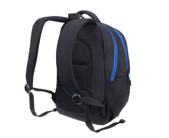Рюкзак TORBER CLASS X, черный с синей вставкой, полиэстер 900D, 45 x 32 x 16 см, изображение 3