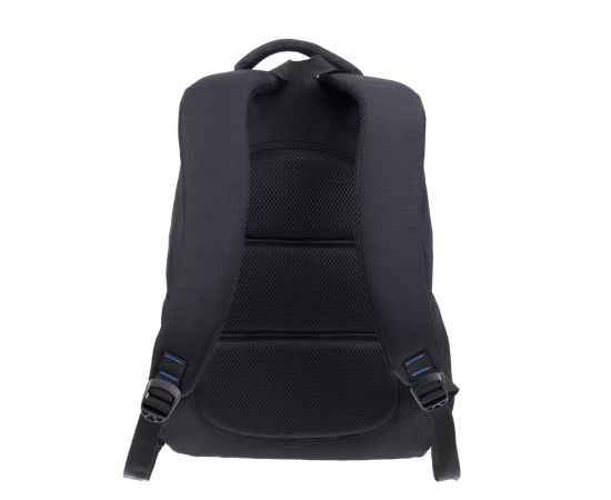 Рюкзак TORBER CLASS X, черный с синей вставкой, полиэстер 900D, 45 x 32 x 16 см, изображение 4