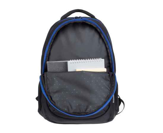 Рюкзак TORBER CLASS X, черный с синей вставкой, полиэстер 900D, 45 x 32 x 16 см, изображение 5